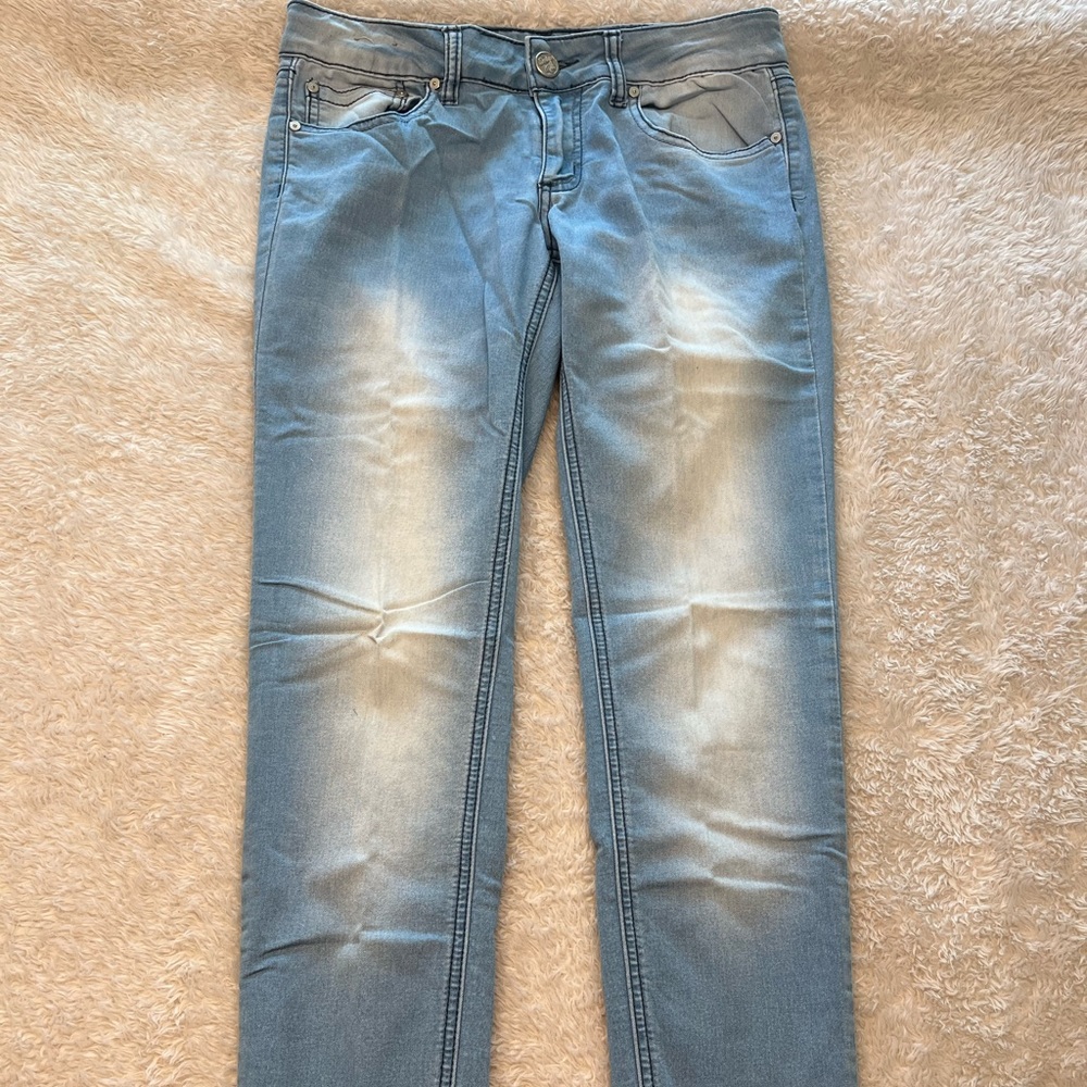 Indigo Rein Skinny Jeans Juniors
Size 7 (31x29) Blue Stretchy &
SandBlasted